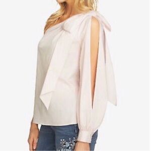 🟠NWT CECE One Shoulder Top in Pale Pink MEDIUM